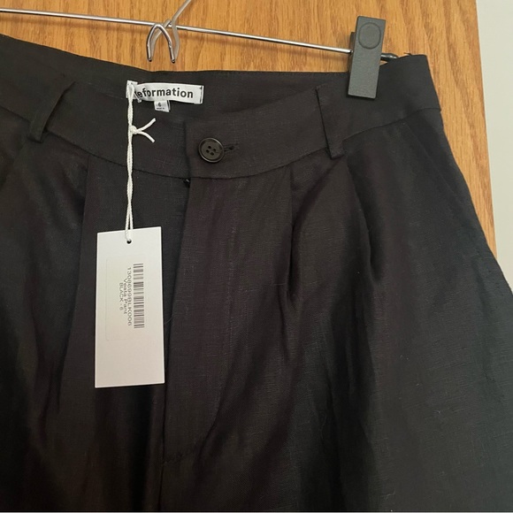 NWT Reformation Linen Vesta Pants Size 6 - Picture 8 of 10